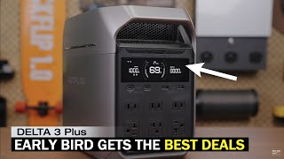 Delta 3 Plus  EcoFlow New Power Station Unboxing Review Full Specs How to Get Early Bird Discount [upl. by Bezanson391]