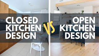 Closed vs Open Kitchen design  Which would you choose [upl. by Milano]