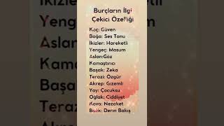 Burçların ilgi çekici özelliği [upl. by Simpson]