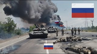 Terrifying Moment How the Russian T90M Tank was destroyed by the M1 ABRAMS Tank in Ukraine Territo [upl. by Delle585]