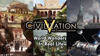 Civilization 5  All World Wonders Quotes  Real Life Comparison  Includes Deleted and DLC Wonders [upl. by Irehc]