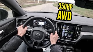 Volvo V60 T6 Recharge 350HP POV Drive [upl. by Mackler126]