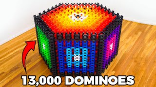 World Record Domino Structure Gets DEMOLISHED [upl. by Annahsed]