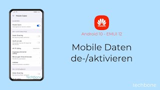 Mobile Daten aktivieren oder deaktivieren  Huawei Android 10  EMUI 12 [upl. by Inahc]