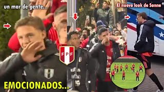 EMOTIVO ASI FUE EL BANDERAZO Y ULTIMO ENTRENAMIENTO de la SELECCION PERUANA HOY [upl. by Britni]