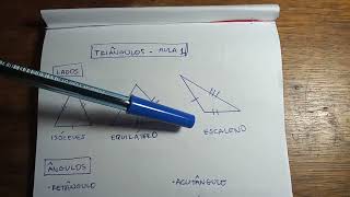 Classificação e propriedades do TRIÂNGULO  AULA COMPLETA [upl. by Noelc]