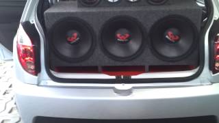 3 ultravox 550  taramps hd 3000 dando show em qualidade musical by prime sound car [upl. by Tekla]