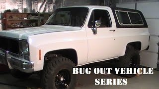 Bug Out Vehicle K5 Blazer Build Ep6 Winch Mount [upl. by Garrik541]