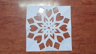 Rangoli stencil design । Paper stencil design। stencil paper cutting। Rangoli paper cutting। [upl. by Dieball]