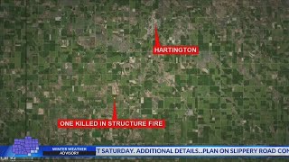 Body found after structure fire in rural Hartington Nebraska [upl. by Noiz905]