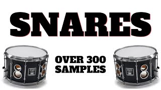 Snare Sample Pack FREE OVER 300 Provided by stayonbeatcom [upl. by Rachele]