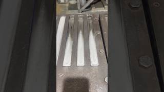 Pouring a tinlead based alloy into 1kg bars moltenmetal work satisfying [upl. by Clio400]