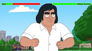 Stan Smith vs Stelio Kontos with healthbars [upl. by Atthia]