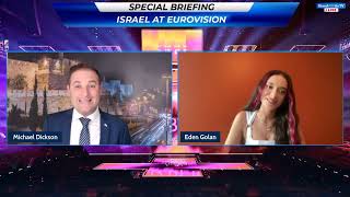 Eden Golan Exclusive Interview  Israels representative to the 2024 Eurovision song contest [upl. by Airdnala]