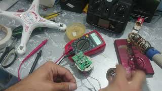 how to repair any drone  syma x5c power problem  rc drone no power on  rc drone board problem [upl. by Rives898]