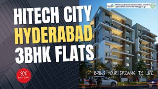 HITECH CITY HYDERABAD LUXURY 3BHK FLATS FOR SALE CONTACT 8332841316 hyderabad hitechcity hmda [upl. by Schalles]