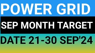 POWER GRID STOCK LATEST NEWS UPDATES 21SEP24POWER GRID SHARE LATEST NEWS UPDATES WITH NEW TARGET [upl. by Everest]