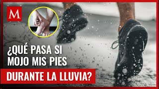 Esto podría sucederte al mojar tus pies con agua de lluvia te explicamos las consecuencias [upl. by Malvin]