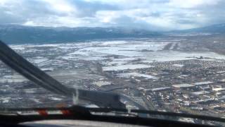 Westwind 1124 Visual Approach and Landing Missoula Montana [upl. by Bryce564]