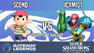 Gateway Legends  Losers Top 8 Qualifier  ScendNess Vs IcyMistSamus [upl. by Tterag839]