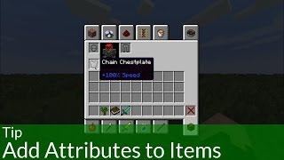 Tip Add Attributes to Items in Minecraft [upl. by Anihsit]