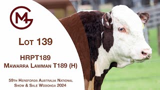 Lot 139 Mawarra Lawman T189 H [upl. by Milano786]