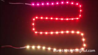 LEDLightingHut Bendable Zigzag SK6812 RGB Digital LED Strip [upl. by Mloclam]