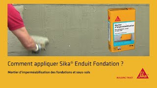 Etanchéité des fondations avec le Sika Enduit Fondation les étapes pour un travail réussi [upl. by Otrepur168]