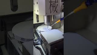 Precision High speed drilling of Aluminum disc holes Small hole 05mm depth 4mm CNC drilling machine [upl. by Calle]