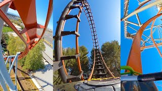 6 Awesome Roller Coasters at Californias Great America Front Seat 4K POV [upl. by Eiramrebma346]