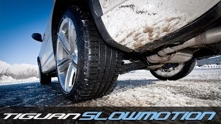 VW Tiguan 4Motion TEST HALDEX SNOW SlowMotion 177 CV DSG Winter Tyres [upl. by Gillespie]