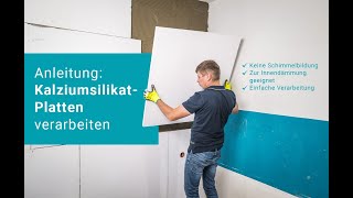 Kalziumsilikatplatten verarbeiten  für Heimwerker und Laien schnell amp einfach  VideoAnleitung [upl. by Lune861]