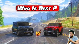 MAHINDRA THAR VS GWAGON😱 Who is Best  GTA 5 [upl. by Alden]