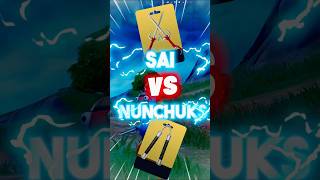 Fortnite Raphaels Sai VS Michelangelos Nunchaku Mythic Battle [upl. by Anirtek]