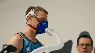 Professional triathlete Vo2Max test with COSMED Quark CPET at Human Performance Lab USA [upl. by Animsay]