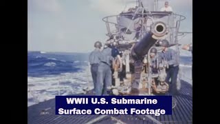 RAW FOOTAGE WWII US NAVY SUBMARINE USS BARB SS220 ATTACKS NEAR CAROLINE ISLANDS XD31291 [upl. by Debo422]