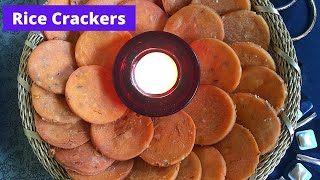 DIWALI Special  Thattai RICE CRACKERS  Recipe  5  Papadum2pizza [upl. by Eelymmij543]