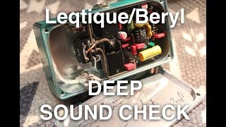 leqtique beryl レビュー DEEPSOUND CHACKディープサウンドチェックl [upl. by Sankey137]