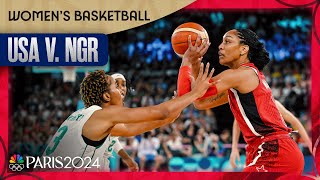 US women BREEZE into basketball semis with easy win over Nigeria  Paris Olympics  NBC Sports [upl. by Oira844]