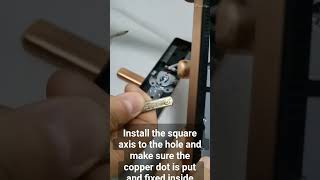 How to adjust door lock handle for AU and T series smartlock adjusthandle hotellock ttlock [upl. by Pantia574]