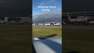 Edinburgh Airport landing view [upl. by Torrey915]