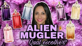 Qual Alien Mugler escolher Alien EDP EDT Flora Futura Fusion Mirage Goddess Goddess Intense [upl. by Latia]