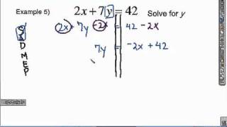 Literal Equations Example 5 [upl. by Tay]