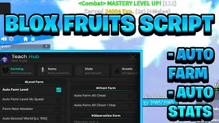 NEW OP Blox Fruits Keyless Script Pastebin  ROBLOX Auto Sea amp More Exploit [upl. by Eenert]