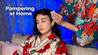 ASMR I got Scalp Comb Massage at Home in Japan Soft Spoken [upl. by Candace]