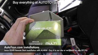 Lexus IS300 Remote Start Idatalink Dei installation by Autotoyscom [upl. by Ellerahc]