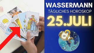 Kommt die große Liebe ❤️😍 Horoskop  Wassermann  25Juli 2022 [upl. by Selegna927]