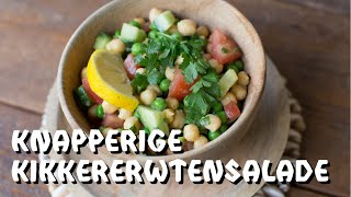 Recept knapperige kikkererwten salade [upl. by Pelagi817]