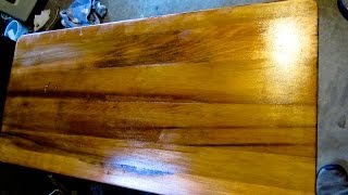 Removing Old Veneer and reclaiming a piece of furniture [upl. by Oinotnaesoj338]