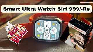 Cheapest Nu Republic creed ultra Bt calling Smart watch 🔥  Apple Ultra 2 smart watch 😊 unboxing [upl. by Lynde780]